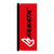 Flag Vertical (160x60 cm) - red/white/black - 160x60