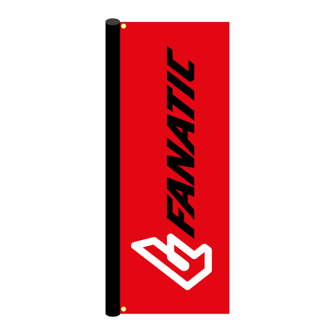 Flag Vertical (160x60 cm) - red/white/black - 160x60