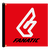Flag Standard (150x150 cm) - red/white/black - 150x150