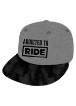 Snapback Cap Addicted to Ride - grey melange - OneSize