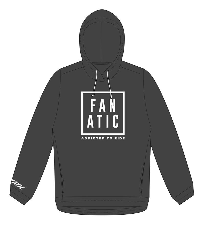 Hoodie Fanatic Addicted - dark heather grey - 46/XS