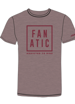 Tee SS Fanatic Addicted - heather cranberry - 48/S