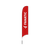 Beachflag incl Pole & Base - C53:red - 421x80cm