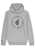 Hoodie Addicted - heather grey - 46/XS