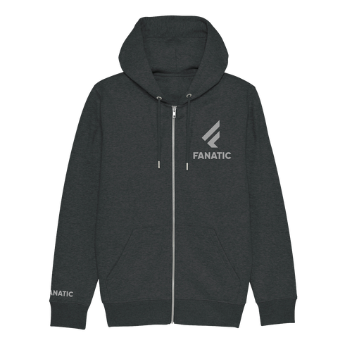 Hoodie Zipped Fanatic unisex - dark heather grey