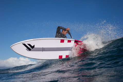 Fanatic ProWave LTD SUP wave board during wave riding in the ocean