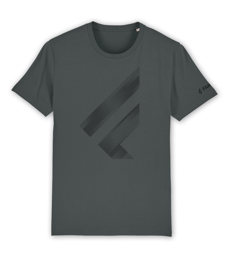 Tee SS F Logo Men - anthracite - 48/S