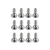 Screw Set for Footstrap for Sky Air (12pcs) - C99:random - M5x16mm