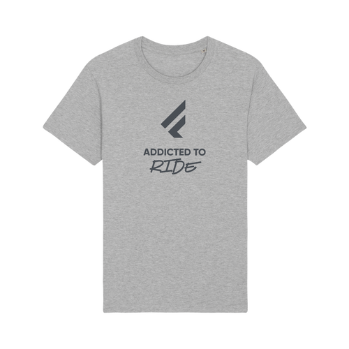 Tee SS F Logo men - 243 heather-grey