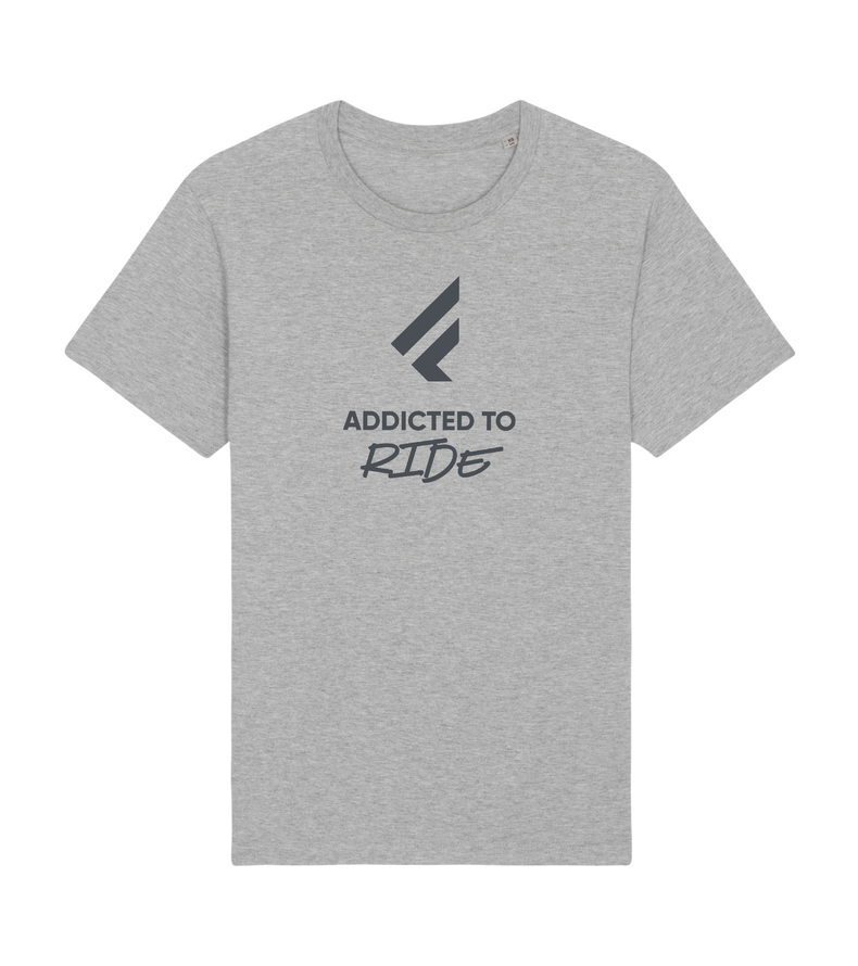 Tee SS F Logo men - 243 heather-grey - 48/S