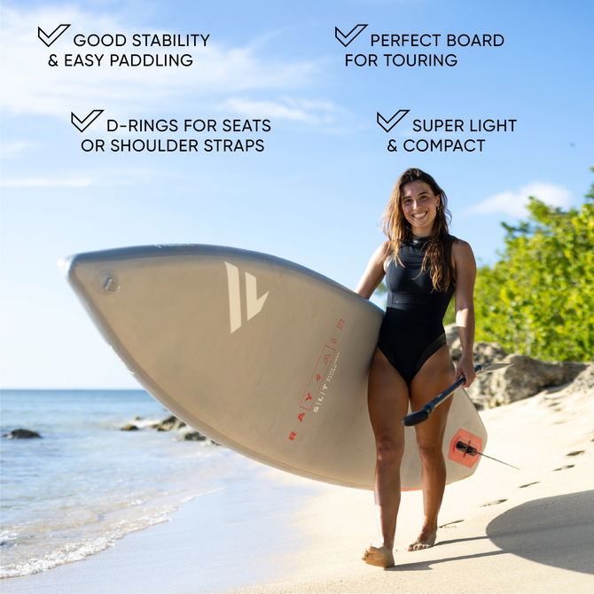 iSUP Ray Air SLT - C52:grey/red - 11'6''